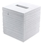 Gedy QU02-02 White Free Standing Tissue Box Cover